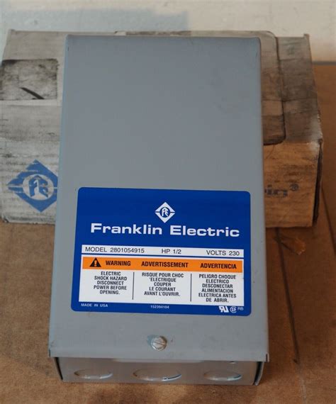 franklin electric control box 2801054915|Motor Control Boxes .